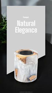 Royal Artisans Handmade Artistic <b>Resin</b> Bakhoor Burner & Box Oud Incense Burner <b>Epoxy</b> <b>Resin</b> Madkhan Mubkhar Home Office Use - Product Image 5