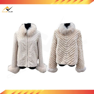 Parka Reversible de Piel para Mujer, Abrigo de Piel de Conejo Rex, Chaqueta de Invierno Gruesa y Cálida con Tela Brillante para Otoño y Primavera - Product Image 2