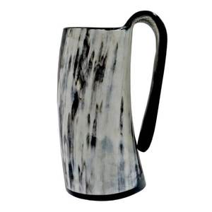 Mug en corne de bœuf massif de haute qualité, fabriqué à la main, sans BPA, écologique, passe au lave-vaisselle, pour les fans de Game of Thrones, Viking - Product Image 5