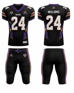 Camiseta de Fútbol Americano Personalizada con Impresión a Medida, Uniforme de Equipo Personalizado, Manga Corta, Cuello en V, Malla 100% Poliéster, Nombre y Número del Jugador - Product Image 3