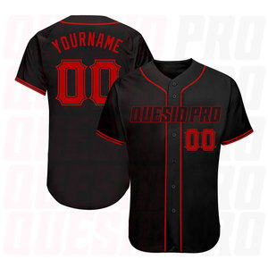 Maillot de baseball pour homme, broderie, édition limitée, nouveau maillot de joueur, uniformes, maillot de baseball uni imprimé, polyester, pour homme - Product Image 1