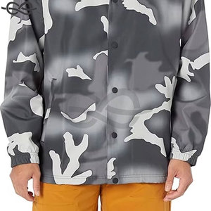 Veste Coach à Motif Camouflage Graphique, Style Quotidien Chic, Imprimé Unique, Légère et Confortable, Design Streetwear - Product Image 4