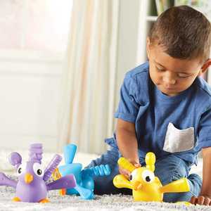 Nouveaux jouets éducatifs en plastique pour enfants unisexes de 0 à 24 mois, avec instructions d'utilisation, fabriqués au Vietnam par Dong Phuong, pour développer la motricité fine, collection Peacock Pals. - Product Image 5
