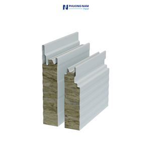 Panel Sándwich de Lana de Roca de Diseño Industrial Moderno con Borde de PU de 125 mm, Resistente al Fuego, para Construcción - Product Image 3