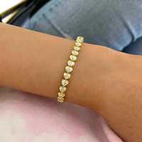 Bracelets tennis en diamants en or massif 14K 18K, sertis clos en forme de cœur, diamants de laboratoire, 7 pouces, 7,48 carats, certifiés IGI, élégants pour femme, usage quotidien