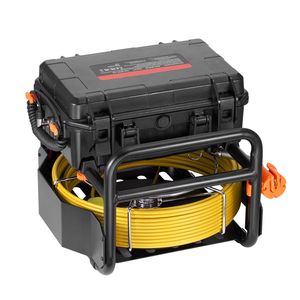 Telecamera di ispezione autolivellante da 70 m (230 piedi) con trasmettitore 512Hz, schermo da 9 pollici, endoscopio industriale HD 1080P per ispezione fognature e tubazioni. - Product Image 2