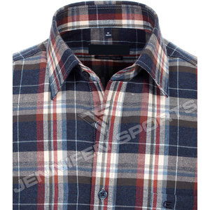 เสื้อเชิ้ตแฟลนเนลผ้าทอลายสก็อตหลากสีสำหรับผู้ชาย รุ่นใหม่ สไตล์สตรีทแวร์ รับผลิตตามแบบ OEM คุณภาพเยี่ยม - Product Image 2