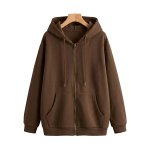 Fabricante de Sudaderas con Capucha para Mujer, OEM, ODM, Diseño Personalizado, Sudaderas con Capucha de Algodón Premium, Sudadera con Capucha Extra Grande, Sudadera con Capucha con Cierre Completo - Product Image 4