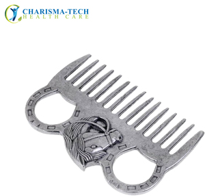 Peine para Caballos de Acero Inoxidable de Alta Calidad, Instrumento Veterinario para el Cuidado del Cuello y la Cola, Herramienta de Limpieza Equina con Desinfección Segura - Product Image 1
