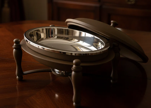 Luxury Round Chafing Dish Buffet <b>Server</b> with Lid Premium Stainless Steel <b>Food</b> Warmer for Catering Hotels Restaurants & Banquet - Product Image 5