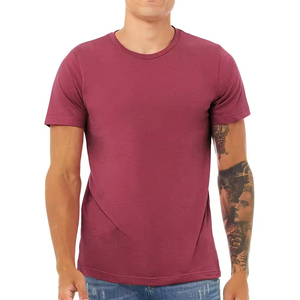 T-shirt Homme Bleu Slim Fit à Manches Courtes Col Rond en Jersey Tricoté Respirant – Qualité Supérieure – Nouvelle Collection - Product Image 3