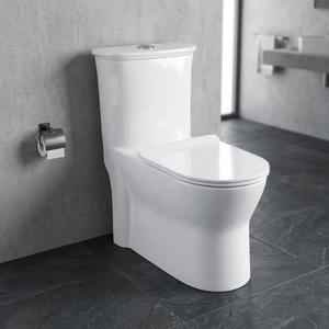 Inodoro de cerámica de una pieza, moderno y de lujo, con sistema de doble descarga para proyectos residenciales y hoteleros en África. - Product Image 4