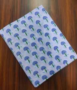 Tissu en coton indien fait main, imprimé au bloc de Jaipur Sanganeri, matière première pour vêtements, fournisseur en gros - Product Image 1