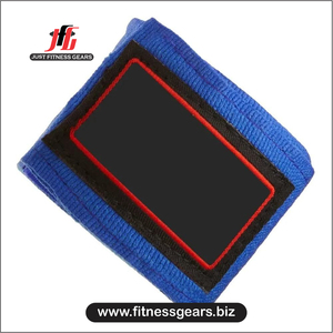 สายรัดข้อมือ JUST FITNESS GEARS ผลิตจากโพลีเอสเตอร์และผ้าฝ้าย ปิดด้วยแถบตีนตุ๊กแก สำหรับการฝึกคิกบ็อกซิ่ง  รับสกรีนโลโก้ตามสั่ง รุ่น JFG-HW--2158 - Product Image 6