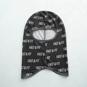 Masque facial coupe-vent unisexe en polyester 100 % de haute qualité, design par sublimation, pour usage quotidien, noir, personnalisable, vente en gros - Product Image 1
