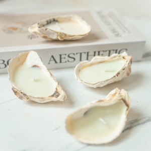 Natural sea shell <b>candles</b> coastal inspired home decoration <b>cheap</b> price seashell <b>candle</b> wholesale - Product Image 5