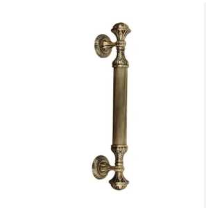 Antique Brass Door Handle Set Victorian Style Zinc Alloy Interior Door Lever Classical Home Security Furniture Hardware - Product Image 1