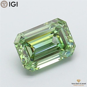 เพชรทรงเอเมอรัลด์ พร้อมใบรับรอง IGI ความสะอาดระดับ VS2 สีเขียวแฟนซีสดใส ผลิตด้วยวิธี CVD น้ำหนัก 5.51 กะรัต เหมาะสำหรับเป็นของขวัญสุดหรู - Product Image 4