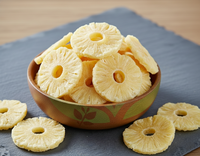 Groothandel Biologische Gedroogde Zoete Ananas Schijfjes Bulk Vacuüm Verpakt Export Kwaliteit Afvalvriendelijke Fruit Snack
