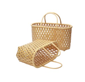 Cesta de Bambú Hecha a Mano, Caja de Almacenamiento Grande para Artículos del Hogar, Organizador de Cocina Tejido, Cesta Decorativa para Jardín, Picnic y Hogar - Product Image 4
