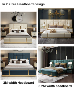 Luxury Italian Bedroom Queen <strong>King</strong> <strong>Size</strong> <strong>Bed</strong> Leather Metal <strong>Beds</strong> <strong>Set</strong> Modern Velvet Tufted Upholstered <strong>Beds</strong> With Storage - Product Image 5