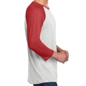 US Streetwear Contrast <b>Sleeve</b> Oversized Heavyweight 100% Cotton Baseball <b>Raglan</b> Long <b>Sleeve</b> <b>T</b>-<b>shirt</b> for Men - Product Image 2