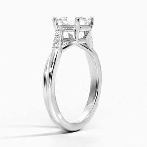 BOJ <b>Ring</b> 039 Asscher Cut 925 <b>Silver</b> Chamise Diamond Halo Diamond <b>Ring</b> 2ct D Color VVS1 Moissanite GRA Certified Low Price <b>Ring</b> - Product Image 2