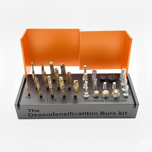 Kit de fraises d'osteodensification dentaire Orange Box, ensemble de forets chirurgicaux pour implants et expansion osseuse, revêtement titane - Product Image 6