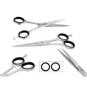 Ensemble de ciseaux de barbier professionnels en acier inoxydable super tranchants pour droitiers avec étui – Ciseaux de coiffure et d'éclaircissement pour salon - Product Image 1