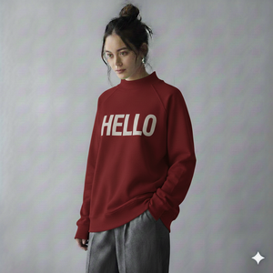 Women Trend Oversized Mockneck Winter Pullover Soft Touch Fabric Manufacturer - Product Image 1