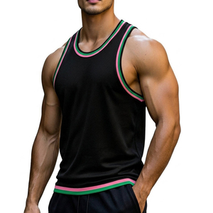 Bulk Men's Gym Tank <b>Top</b> Customizable <b>Mesh</b> Muscle Shirt Quick Dry Breathable Athletic Singlet Wholesale Fitness Wear Tank <b>Tops</b> - Product Image 5