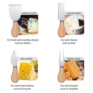 Juego de Cuchillos para Queso de Acero Inoxidable de la Mejor Calidad, Personalizables, con Mango, Mini Cuchillos para Queso, Cuchillo para Tabla de Charcutería Moderna, Tenedor Personalizado - Product Image 5