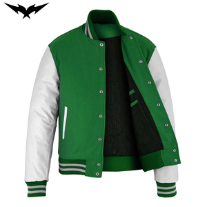 Veste d'hiver coupe-vent de haute qualité personnalisée, veste de baseball avec patch brodé, veste varsity pour hommes, logo personnalisé - Product Image 2