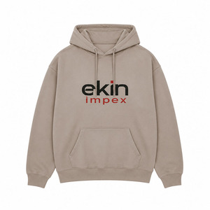 เสื้อฮู้ดดี้โอเวอร์ไซส์แบบสั่งทำพิเศษสำหรับผู้ชาย ผ้าคอตตอนพรีเมียมเนื้อหนา สไตล์สตรีทแวร์ เสื้อฮู้ดดี้เปล่าสำหรับสกรีนลาย รับผลิตแบบ OEM และติดฉลากส่วนตัว - Product Image 3