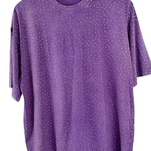 T-shirt pour homme entièrement personnalisé avec strass - 100% coton biologique, coupe ample, anti-plis, imprimé sérigraphié, écologique - Product Image 3