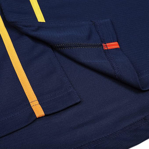 Unique <b>Navy</b> Blue Baseball Jersey with Gradient Piping Performance Team Sportswear Athletic Fit - Product Image 5