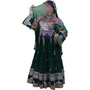 Ropa Tradicional Hecha a Mano, Vestido Afgano de Alta Calidad, el Mejor Material, Vestidos Vintage Afganos para Mujer 0694 - Product Image 1