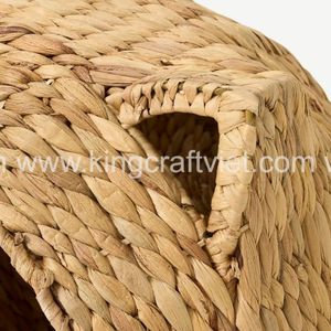 Hot Selling Water Hyacinth Pet <b>Bed</b> for Cats Dogs Rustic Handmade Pet Furniture Custom Size Vietnam Supplier - Product Image 2