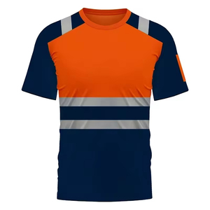 เสื้อทำงานคอโอ แขนสั้น ผ้าฝ้าย 100% ทรงปกติ ยูนิเซ็กซ์ เป็นมิตรกับสิ่งแวดล้อม แห้งเร็ว ระบายอากาศได้ดี รุ่น Custom Front High Street - Product Image 4