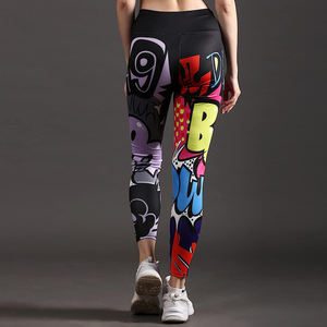 Leggings de yoga taille haute push-up pour femmes, sportifs, écologiques, antibactériens, respirants, sans coutures, numériques - Product Image 2