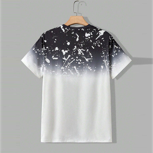 Service OEM ODM, vêtements pour hommes sur mesure, taille plus, ensemble de survêtement en coton à manches courtes pour l'été, ensemble t-shirt et short pour hommes - Product Image 3