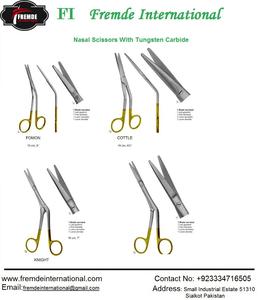 Tijeras para Cortar Alambre, Tijeras Bruns con Carburo de Tungsteno, Instrumentos Quirúrgicos de Acero Inoxidable de Alta Calidad, Certificación CE - Product Image 2