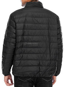 Chaqueta ligera XL para hombre, abrigo cálido con cremallera a prueba de viento, chaqueta acolchada empacable para invierno - Product Image 3