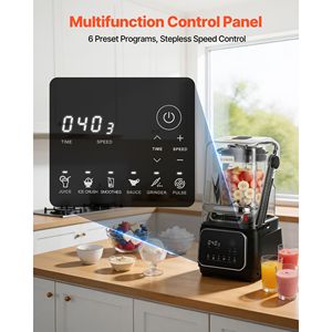 Mixeur de comptoir professionnel 2200W 26000RPM avec protection, robot culinaire 68 oz, auto-nettoyant, faible bruit, plusieurs vitesses - Product Image 6