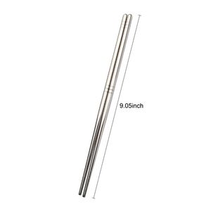 Hot China Wholesale 304 Stainless Steel Korean <b>Chopsticks</b> Business Gifts <b>Reusable</b> Multicolor Lightweight Tableware - Product Image 3