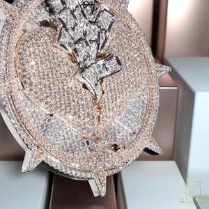 Sterling Silver 925 VVS Moissanite Custom Iced Out <b>Chain</b> Hip Hop <b>Name</b> Pendant & Charm - Product Image 2