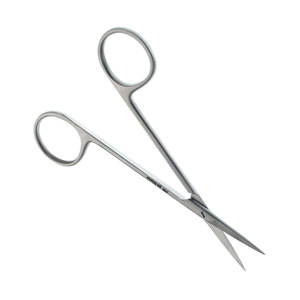 Tijeras Iris de 4 1/2 Pulgadas, Rectas, Manuales, Extra Delicadas, Instrumento Quirúrgico Oftálmico de Acero Inoxidable para Disección de Tejidos Finos - Product Image 4