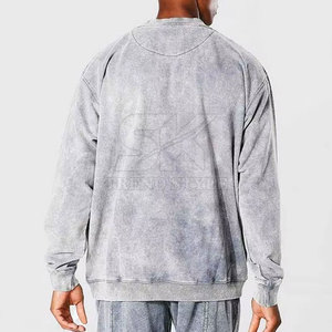 Sudadera de Invierno con Lavado Ácido, Sudadera de Color Sólido con Lavado Ácido, Ropa de Moda, Sudadera con Lavado Ácido - Product Image 2