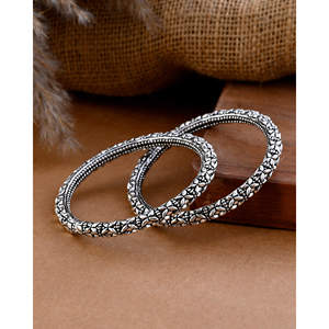 Brazalete de Plata Meera Jaipur Kajal Fashion - Product Image 1