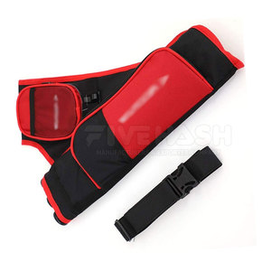 Sacoche à flèches professionnelle en cuir, support dorsal durable, construction robuste, sangle d'épaule réglable, équipement d'entraînement extérieur - Product Image 4